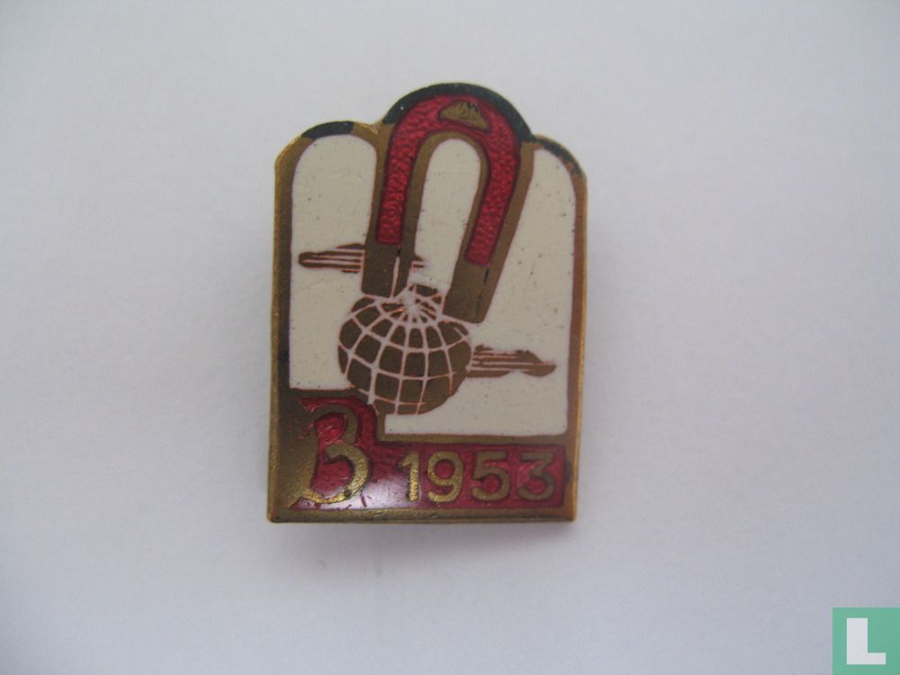 B 1953 (aimant sur globe]
