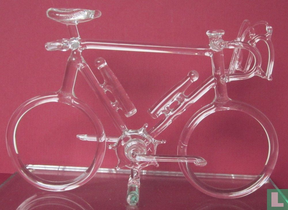 racefiets van glas