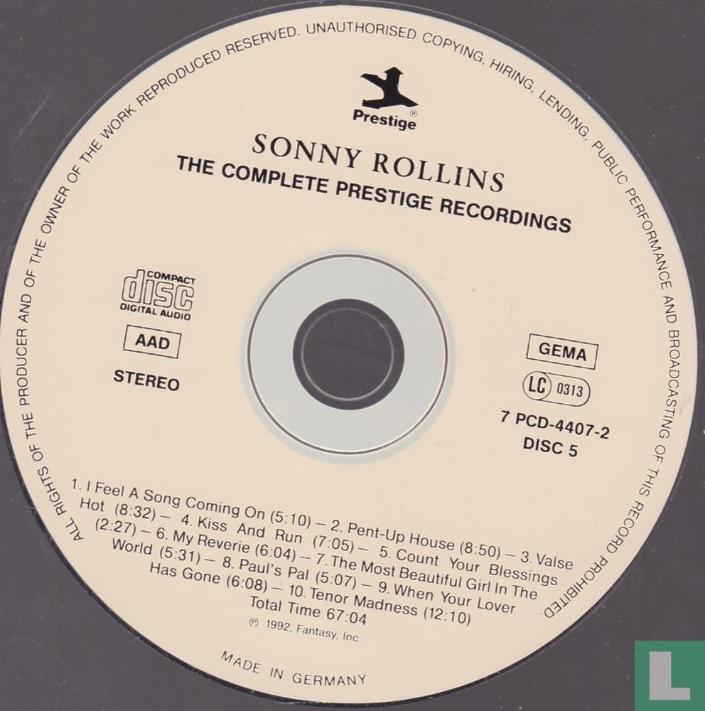 The Complete Prestige Recordings (Volume 1 and 2)