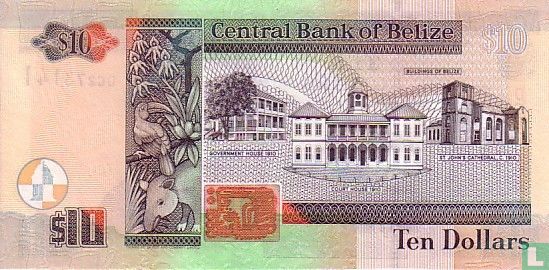 BELIZE 10 $
