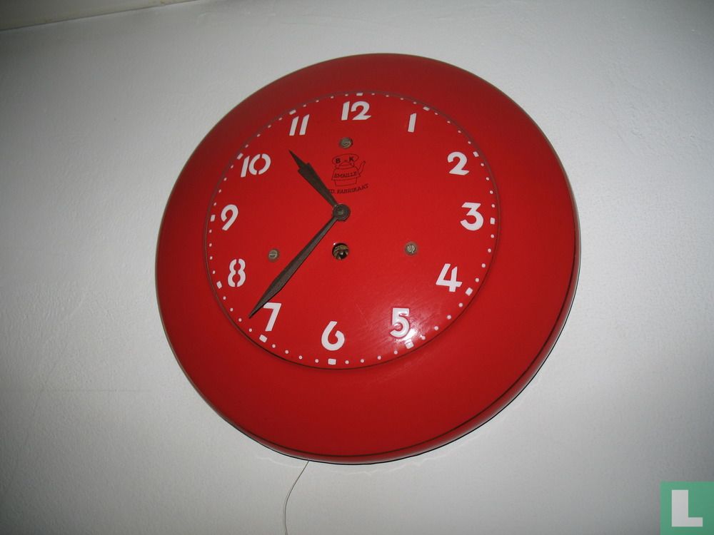 Emaille  klok