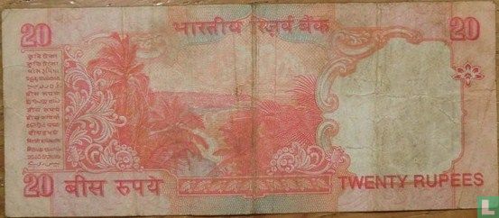 India 20 Rupees ND (2002)