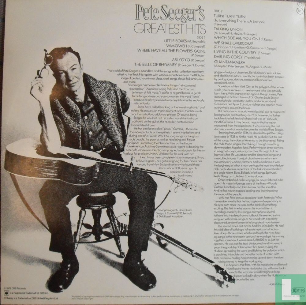 Greatest Hits Pete Seeger