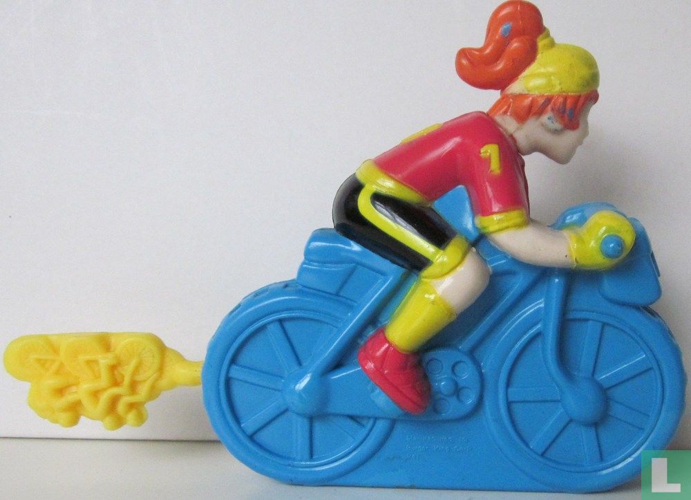 Boomer op fiets