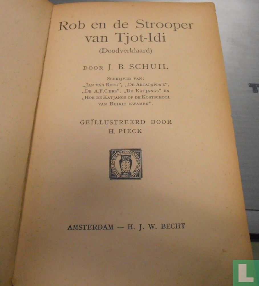 Rob en de strooper van Tjot Idi