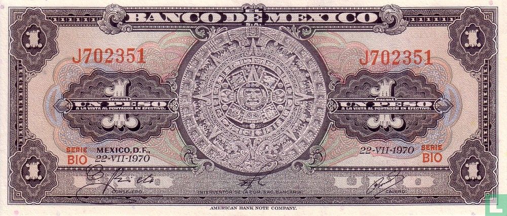 Mexique 1 peso
