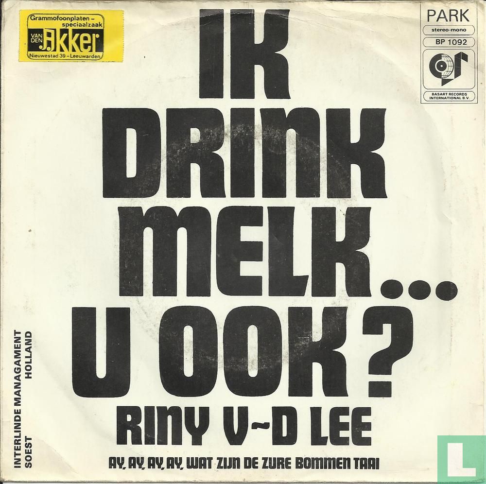 Ik drink melk...u ook ?