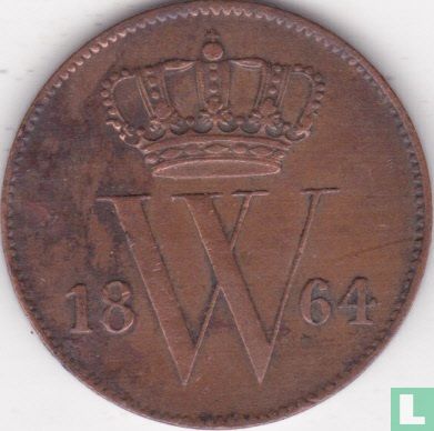 Pays-Bas 1 cent 1864