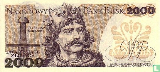 Polen 2.000 Zlotych 1982 (1982) - Polen - 1952-1989 People's Republic ...