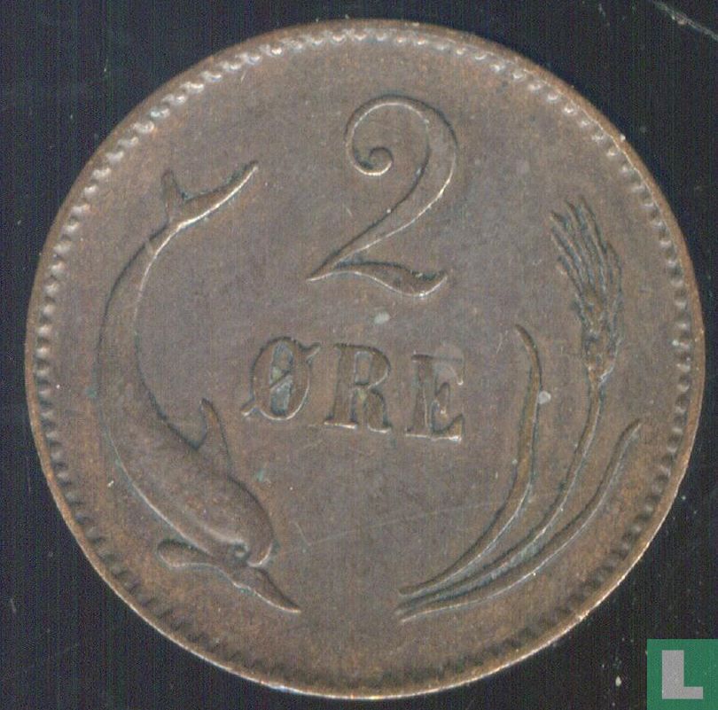 Denmark 2 øre 1874