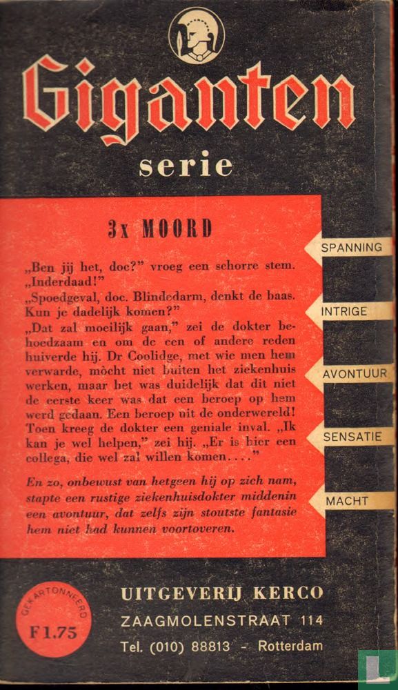 3 x moord