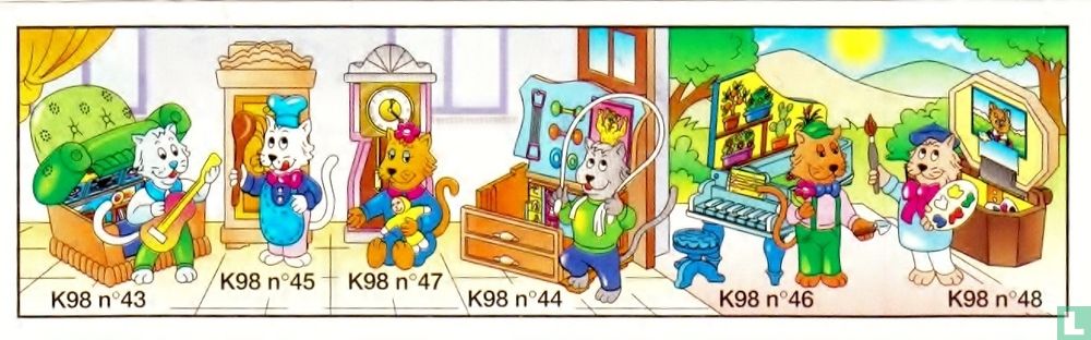 Katze mit Klavier