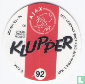 Schouderophalend Christus Hou op Ajax bus 92 (1996) - Ajax seizoen ''95 - ''96 - LastDodo