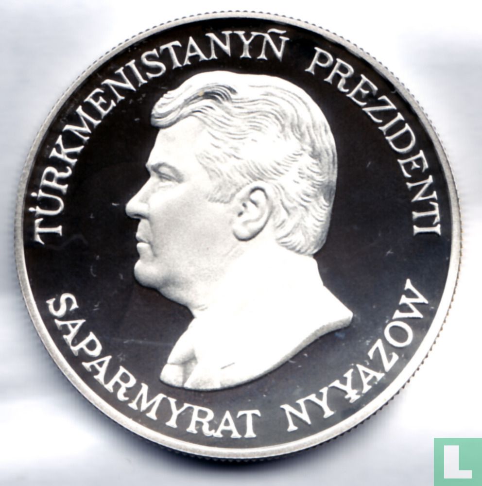 Turkmenistan 500 manat 1996 (PROOF) "Goitered  Gazelle"