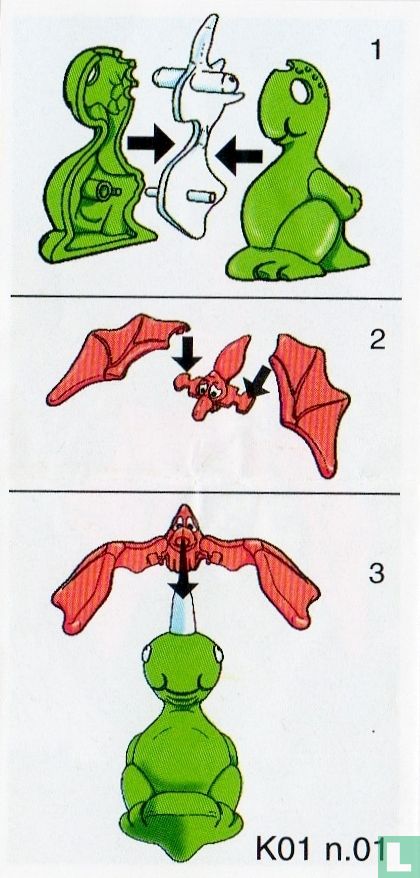 Dinosaur and bat