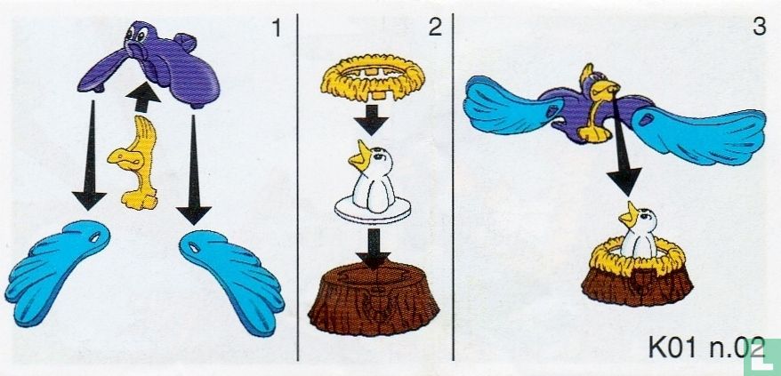 Oiseau avec le nid
