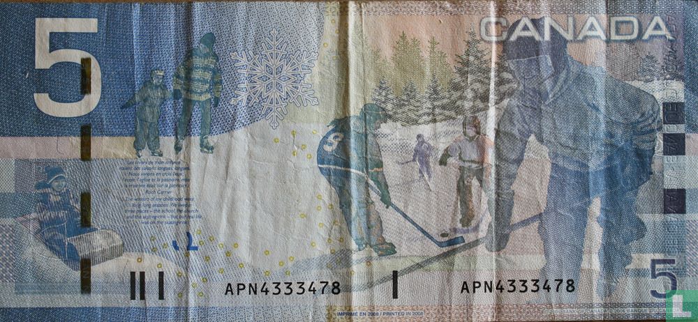 Canada 5 dollars