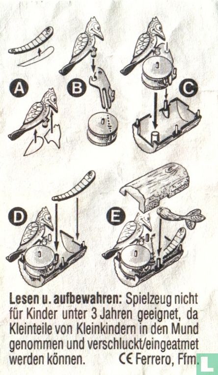 Specht und Wurm