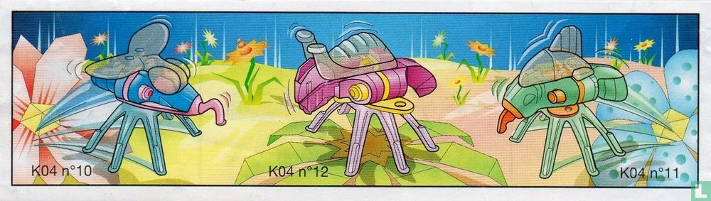 Blauw robot insect