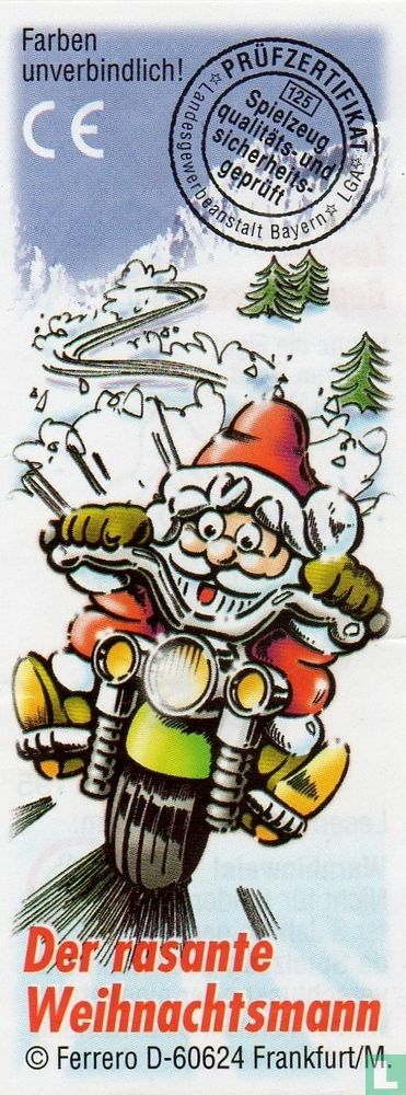 Père Noël à moto