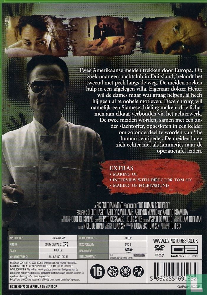 salat halstørklæde undersøgelse The Human Centipede DVD 1 (2012) - DVD - LastDodo