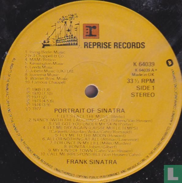 Portrait of Sinatra - Forty Songs from the Life of a Man
