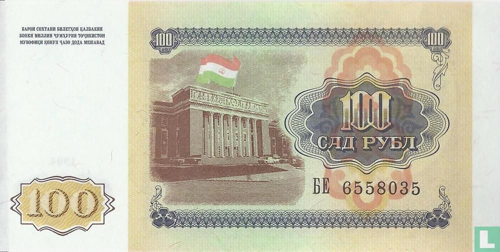 Tadjikistan 100 roubles