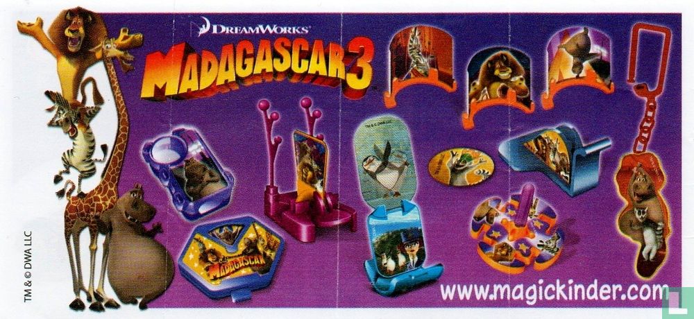 Madagascar 3 sleutelhanger