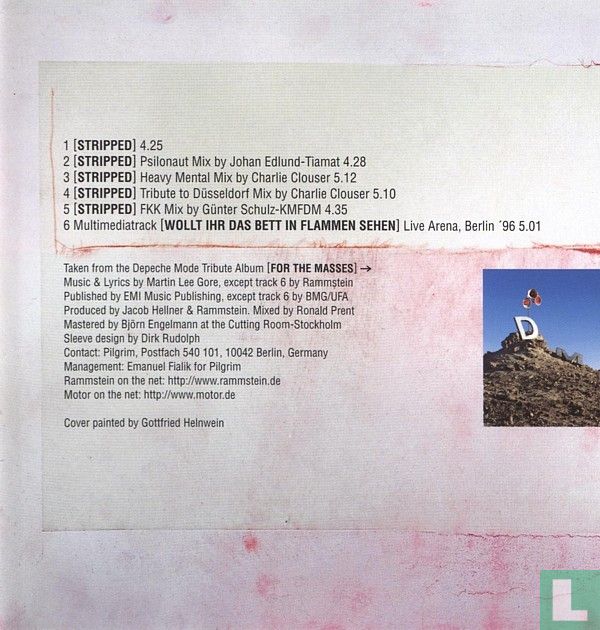 Stripped CDS 044 141-2 (1998) - Rammstein - LastDodo