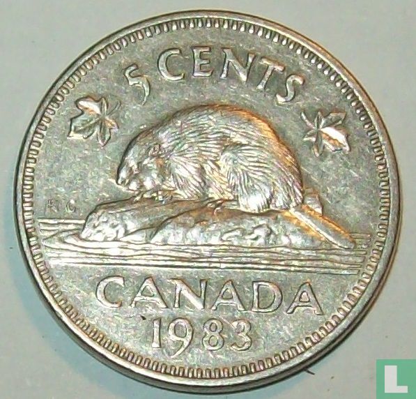Canada 5 cents 1983