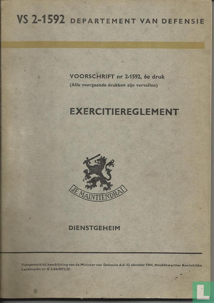 VS 2-1592 Exercitiereglement