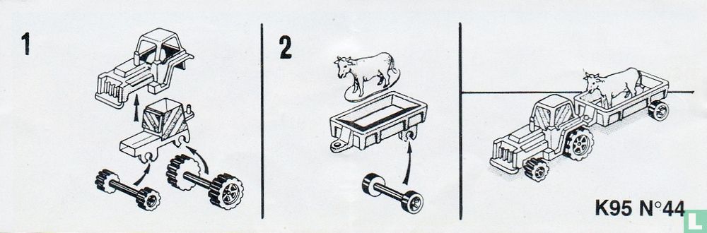 Tractor with cow