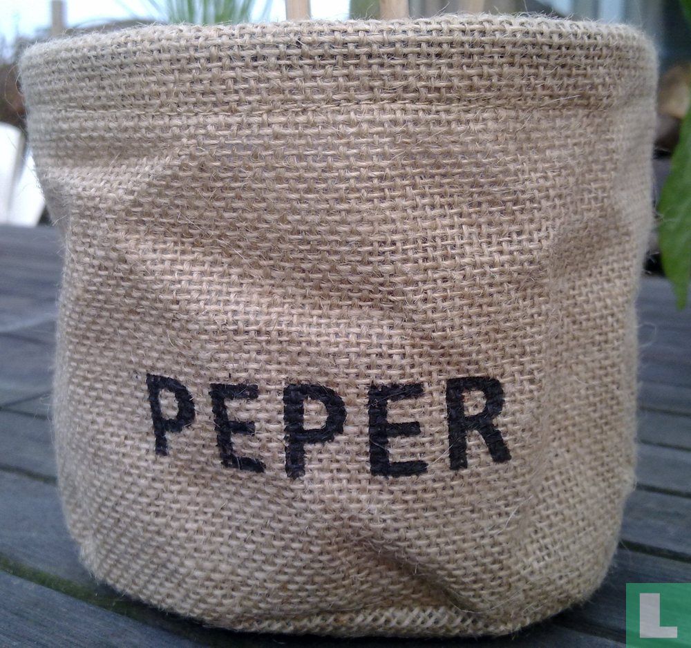 Jute-Pfeffer-Blumentopf