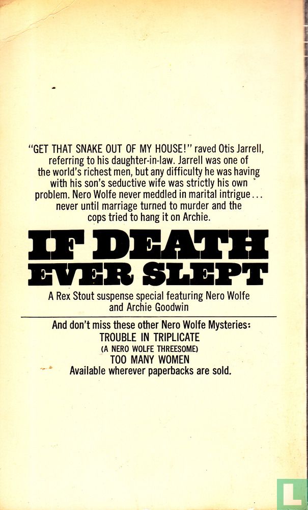 If Death ever Slept