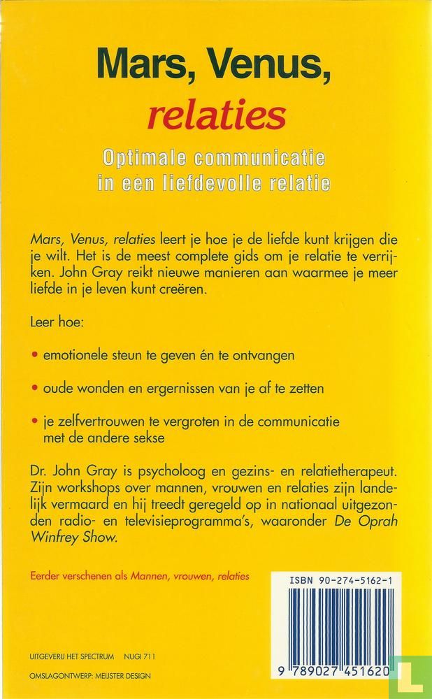 Mars, Venus, relaties