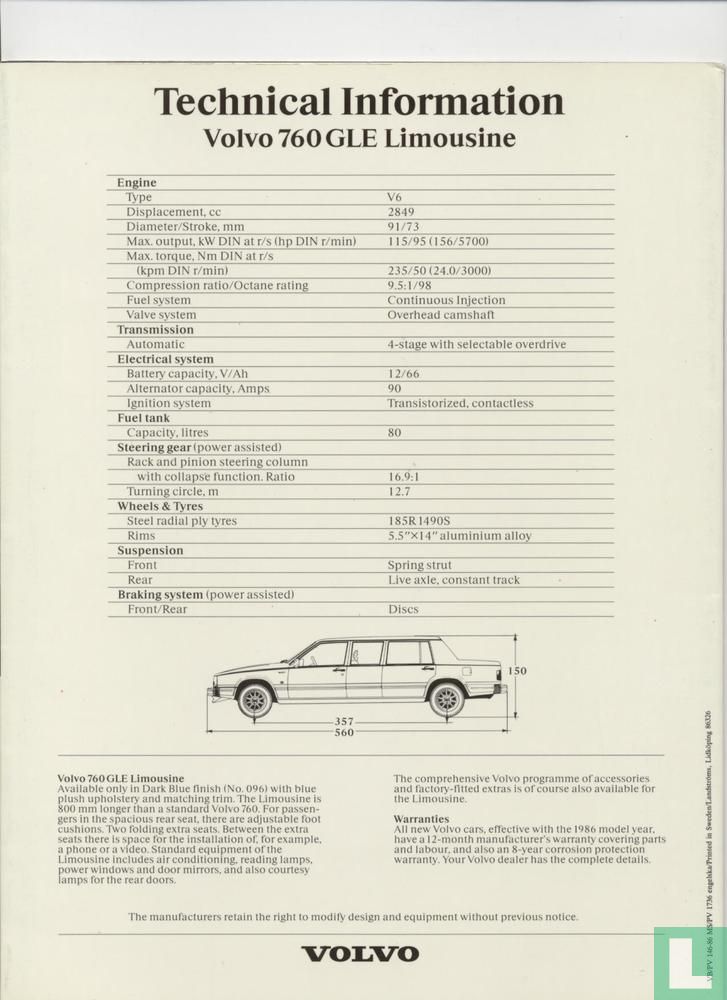 Volvo 760 Limousine