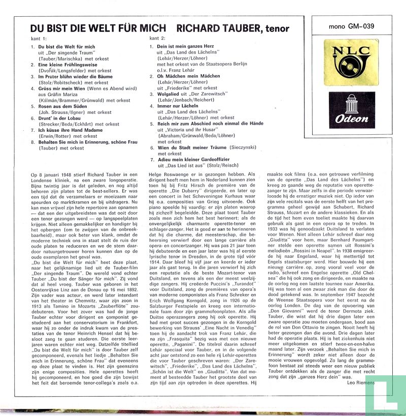 Du bist die Welt für mich