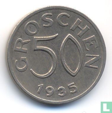Austria 50 groschen 1935