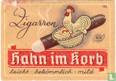 Zigarren Hahn im Korb