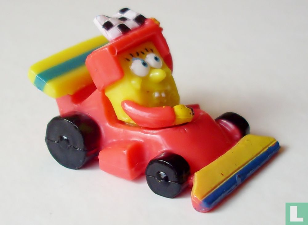 SpongeBob in raceauto