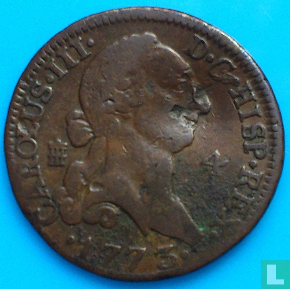 Spanien 4 Maravedi 1773