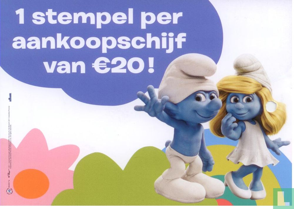 1 stamp per €20 purchase slice!