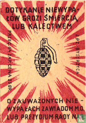 Dotykanie niewypalow grozi smiercia lub kalectwem