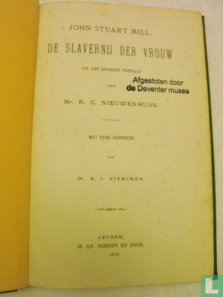 De slavernij der vrouw