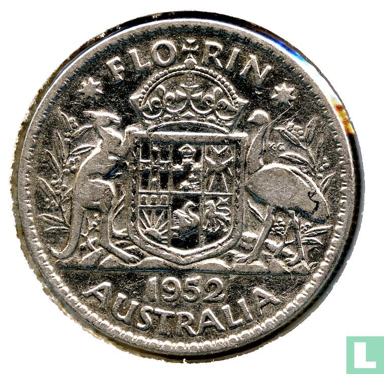 Australia 1 florin 1952