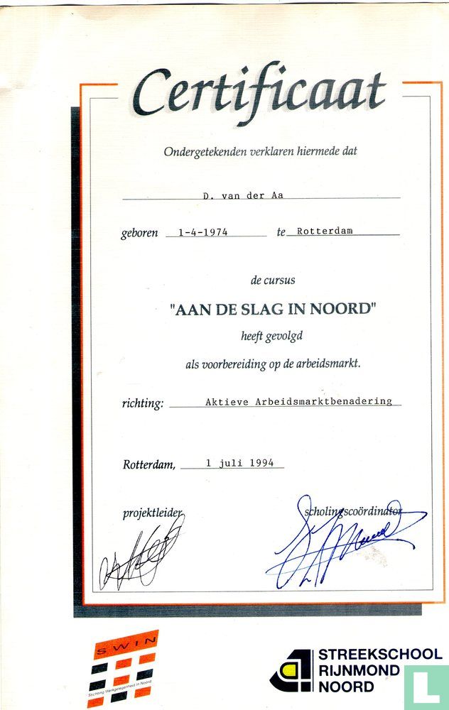 Certificat