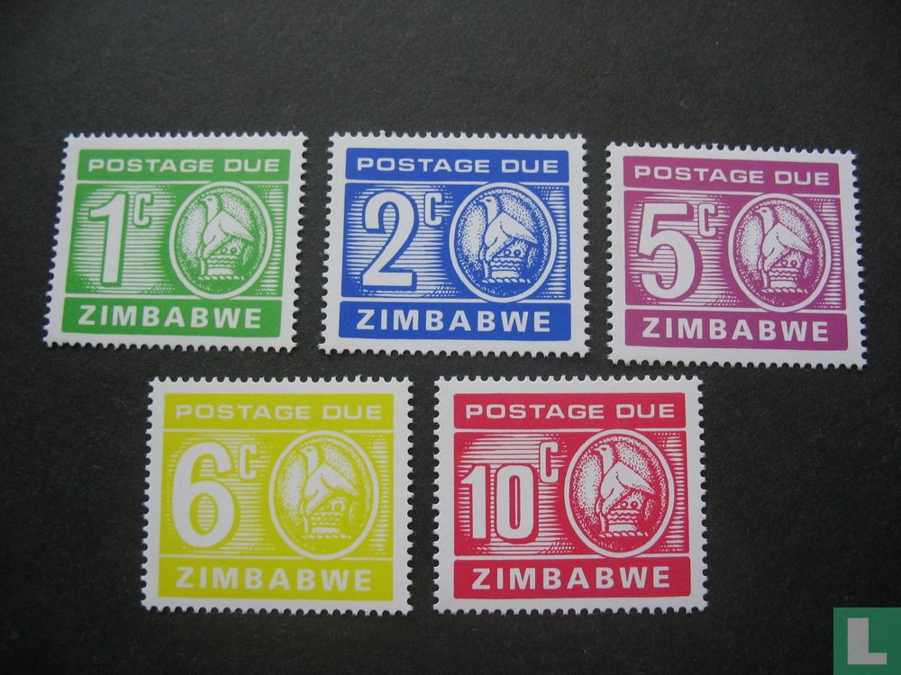 Postage due stamps