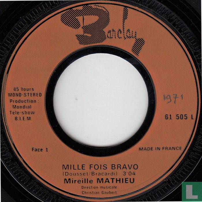 Mille fois bravo