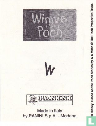 W Winnie the Pooh                                