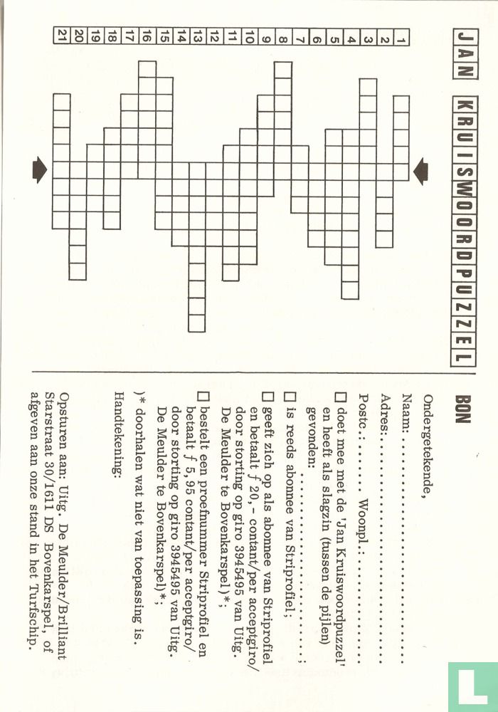 Striprofiel - Strip2daagse '80